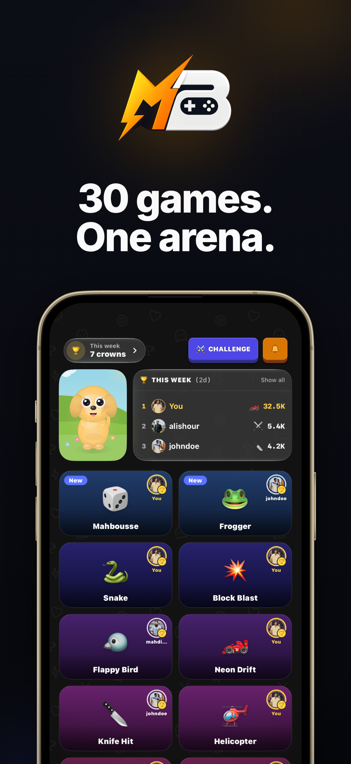 30 games. One arena.